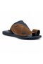 Contrast-Panel Arabic Sandals (Sharqi)