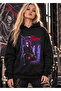 'The Crow' Printed Unisex Hooded Slim Fit Sweatshirt - 2