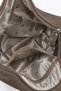 Women's Nilüfer Dark Mink Textured Suede Large Size Lined Hobo Shoulder Bag with Back Zipper Pocket - 7