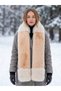 Fur Scarf Luxury Fur Collar Double Color Plush Winter Women's Shawl - 5