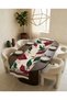Ruby Digital Printed 1 Piece Embroidery-Looking Runner Fuchsia Green Colorful Floral Patterned Decorative Runner Tablecloth - 2