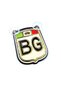 Special for Labelers Double Kissing Internal Bonding Bg Bulgaria Design King Crown Glass Ornament