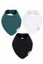 3-Piece 100% Organic Cotton 4-Layer Muslin Baby Bib Oeko-Tex Girl Boy Drool Bib Scarf - 8
