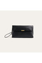 Women's Black Leather Look Portfolio Bag