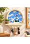 AASAI CART HandMade Coastal Lighthouse Wall Decor | Beach Theme Entryway Organizer & Towel Rack for Bathroom | Seaside Cottage Home Decor shelf with hanger, 3 hooks, 32 * 32 * 7 cm - 5