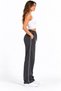 3-Thread Side Piping, Adjustable Cuffs, Baggy Winter Women's Sweatpants with Internal Ribbing, Smoked Gray Brown Black Stone - 3