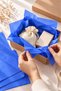 A4 Pelur Paper Blue 600 Pieces – Gift Packaging, Box Decoration, and Hobby Paper - 6