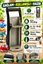 Metal Can and Plastic Bottle Crusher 30 cm – Wall/Table Mount Recycling Press with Bottle Opener, Compatible with 8/12/16 oz - 5