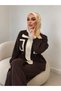 Women's Oysho Zippered Comfortable Tracksuit Set with Design Garnish - 2