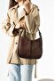 Women's Suede Hand and Shoulder Bag - 2
