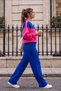 Women's Tracksuit Set with Crew Neck, Relaxed Fit, Elastic Waist - 3