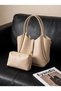 Women's Wallet Shoulder Bag with Lock Detail, Large Size Wallet, Gift Set of 2 Shoulder Bags - 2