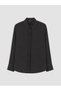 Ozmarka New Season Black Embroidered Poplin Women's Shirt - 5