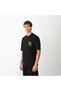 Men's Short Sleeve Summer T-Shirt Crew Neck Printed Oversize T-Shirt - Black - 6