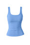 Women's Thick Strap 95% Cotton Lycra Standard Length Blouse Undershirt - Triple Set (Blue, Pink, Mustard) - 2