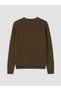 Khaki Regular Fit V-Neck Men's Knitwear Cardigan - 7