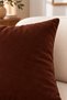 Luxurious Velvet Textured Solid Color Cushion Cover 42X42 cm |   1 Soft Textured Decorative Pillowcase - 4