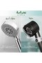 رأس دش أسود من SANYCASA مع فلتر مركب - رأس دش محمول للتدليك مع فلتر إضافي واحد - 6