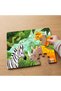 24 Piece Wooden Children's Puzzle with Safari Animals Design Mpk0104