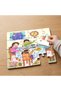 24 Piece Wooden Children's Puzzle with Happy Family Design, Featuring a Table Eating Food Mpk0936