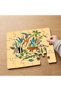 Safari Wild Animals Design 24 Piece Wooden Children's Puzzle Mpk0791