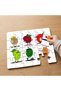 24 Piece Wooden Children's Puzzle with Smiling Cute Vegetables Design Mpk0573