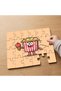 24 Piece Wooden Children's Puzzle with Cute Corn Design Eating Ice Cream Mpk0356