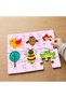 Bird - Frog - Mushroom Designed 24 Piece Wooden Children's Puzzle Mpk0030