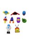Outer Space Astronaut Solar Pattern Erasers Set for School, Home & Office - 4