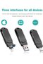 محرك أقراص فلاش USB، محرك أقراص USB بسعة 1 تيرابايت مع منفذ Type-C متوافق مع الهواتف الذكية/أجهزة MacBook/الكمبيوتر الشخصي/الأجهزة اللوحية - 2