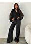 Women's V-Neck Long Sleeve Chiffon Blouse with Halter Neck Detail - 5