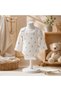 Baby Long Sleeve Printed Snap Fastener Bodysuit Set of 2 Cream-Beige - 2