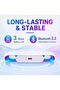مكبرات صوت للكمبيوتر بتقنية البلوتوث مع إضاءة LED ديناميكية، سماعات USB سهلة التوصيل والتشغيل مع زر تشغيل - 2