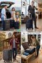 Swift Expandable Soft Material Lightweight Luggage 3PCS (20/24/28 Inch), Suitcase Set, Combination Lock - 2