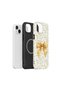 iPhone 15 Vorian Magsafe Double Layer Golden Floral Bow Case - 2
