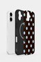 iPhone 16 Vorian Magsafe Double Layer Coffee Blue Polka Dot Case - 2