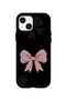 iPhone 14 Plus Vorian Magsafe Double Layer Midnight Pink Bow Case
