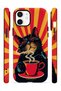 iPhone 12 Vorian Double Layer Coffee Break Cat Case - 3
