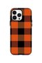 iPhone 14 Pro Vorian Double Layer Orange Buffalo Check Case