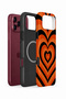 iPhone 18 Pro Max Vorian Magsafe Dual Layer Retro Heart Wave Case - 2
