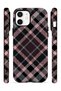 iPhone 12 Vorian Magsafe Double Layer Powder Black Plaid Case - 3