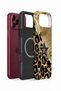 iPhone 18 Pro Max Vorian Magsafe Dual Layer Gold Leopard Star Case - 2