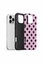 iPhone 16 Pro Vorian Double Layer Lilac Burgundy Polka Dot Case - 2