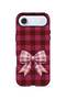iPhone 17 Air Vorian Magsafe Dual Layer Cherry Gingham Bow Case