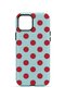 iPhone 13 Vorian Magsafe Double Layer Mint Red Polka Dot Case - 4