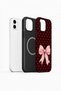 iPhone 12 Vorian Magsafe Double Layer Blush Heart Bow Case - 2