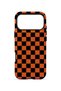 iPhone 17 Pro Max Vorian Magsafe Dual Layer Orange Checkerboard Case - 4