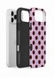 iPhone 17 Pro Vorian Double Layer Lilac Burgundy Polka Dot Case - 2