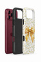 iPhone 18 Pro Max Vorian Double Layer Golden Floral Bow Case - 2