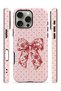 iPhone 16 Pro Max Vorian Magsafe Double Layer Vintage Rose Bow Dot Case - 3